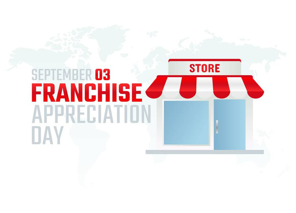 vector graphic of franchise appreciation day good for franchise appreciation day celebration. flat design. flyer design.flat illustration. - Vector, afbeelding