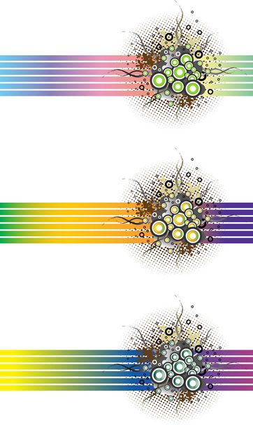 Floral grunge banners. - Vector, Image