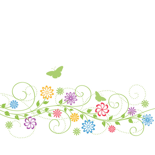 Floral background. Vector illustration. - Wektor, obraz