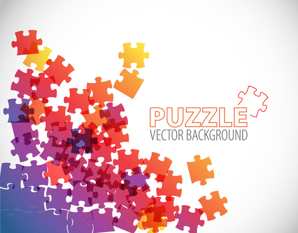 Abstract puzzle background - Vector, Image