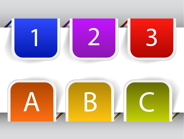 Colorful bookmarks - Vecteur, image