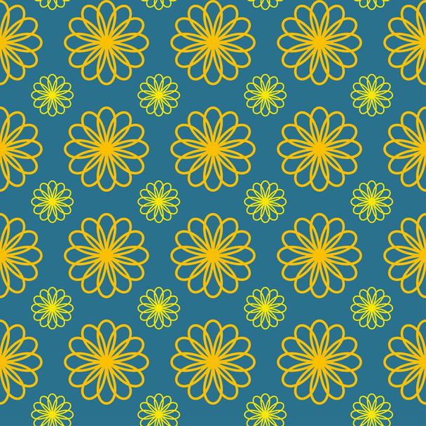 Ornamental seamless pattern. Vector floral background. - Vektor, Bild