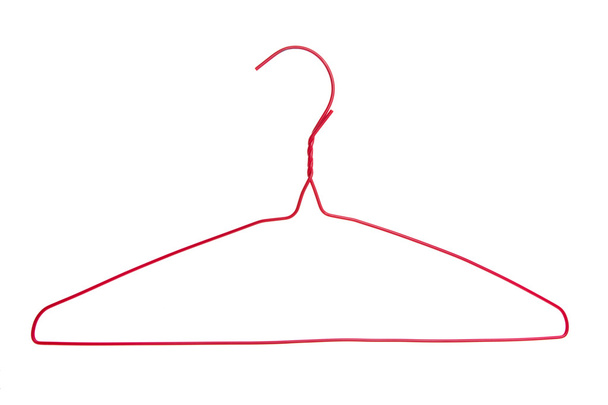 czerwony wieszak na ubrania - Zdjęcie, obraz