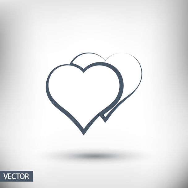 значок сердца
 - Вектор,изображение
