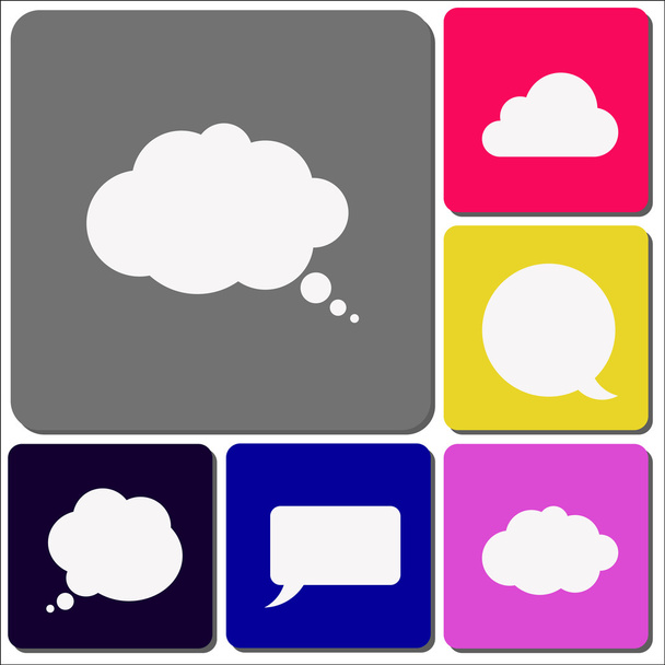 Speech bubble icon - Vector, afbeelding