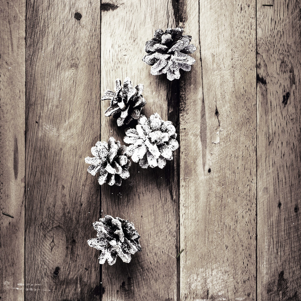 Christmas  decorations on wooden background. - Fotografie, Obrázek