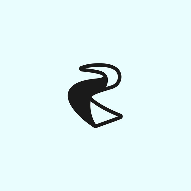 векторная иллюстрация логотипа реки - Вектор,изображение