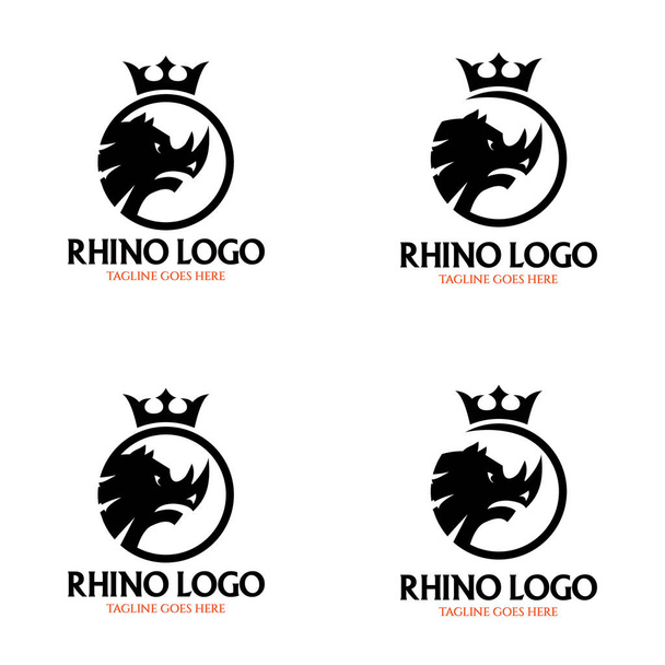 Rhino Logo logo design template. Vector illustration - Vector, afbeelding