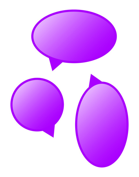 ベクトル紫漫画泡 - ベクター画像
