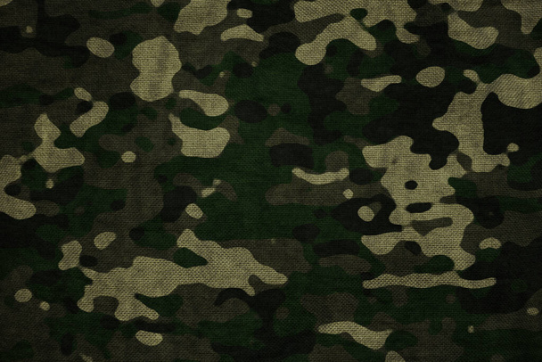 dark green woodland forest camouflage tarp canvas wallpaper - Foto, afbeelding