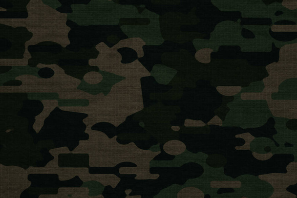 dark green woodland forest camouflage tarp canvas wallpaper - Photo, Image