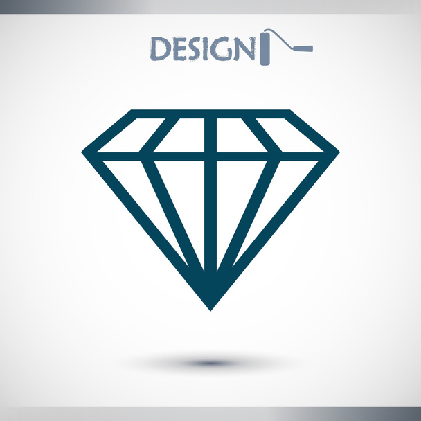 Diamond icon - Διάνυσμα, εικόνα