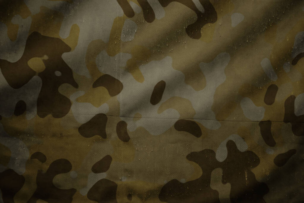 yellow camouflage desert canvas texture - Photo, Image