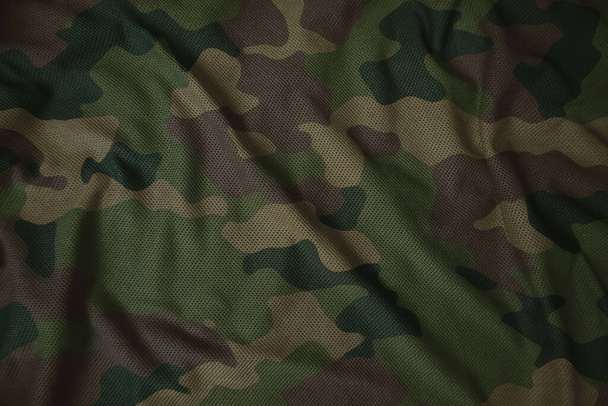 colorful jersey camouflage army fabric texture - Photo, Image