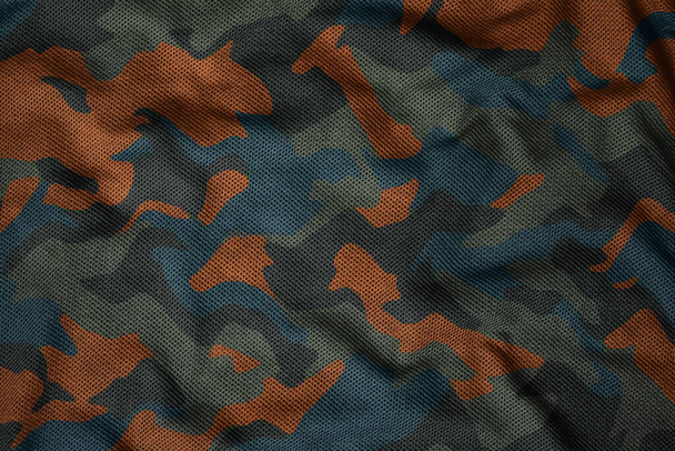 army synthetic jersey camouflage fabric - Photo, Image