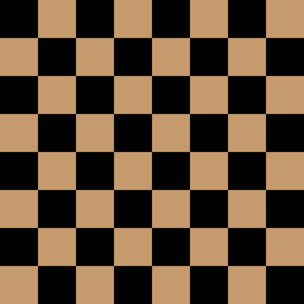 Black and brown checkerboard pattern background. - Vetor, Imagem