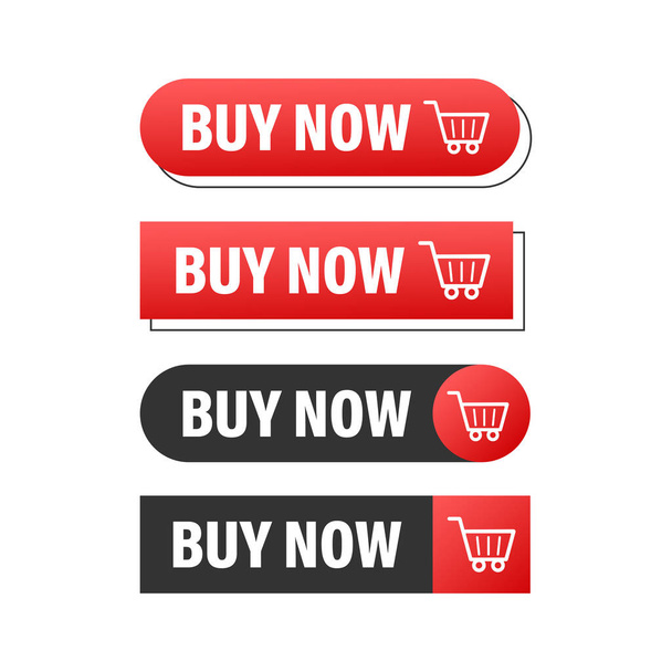 Buy now icon. Shopping Cart icon. Vector stock illustration. - Vektor, obrázek