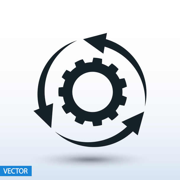 Circular arrows icon - Vektor, kép