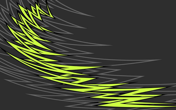 Abstrakter Hintergrund mit gebogenem Spikes-Muster und etwas Kopierraum - Vektor, Bild