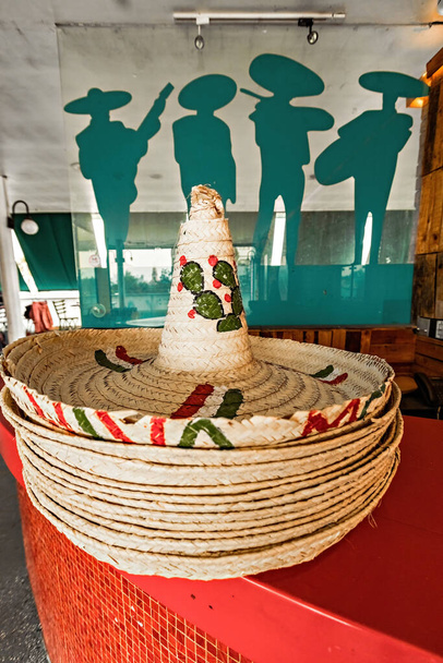 Perinteinen meksikolainen sombreros kasa lähikuva - Valokuva, kuva