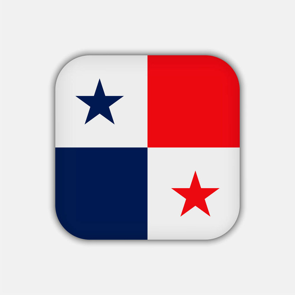 Panama flag, official colors. Vector illustration. - Vettoriali, immagini