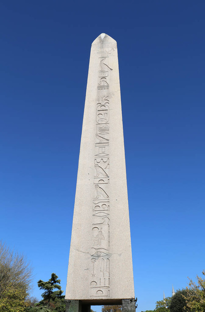 Obelisk of Theodosius at Sultanahmet Square in Istanbul,Turkey - Fotoğraf, Görsel