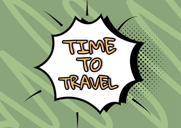 旅行、ビジネスアプローチへの時間を表示するサイン休暇中に別の場所に移動または移動するビジネスマンデジタルグラフで電球を保持する新しいアイデアを提示. - 写真・画像
