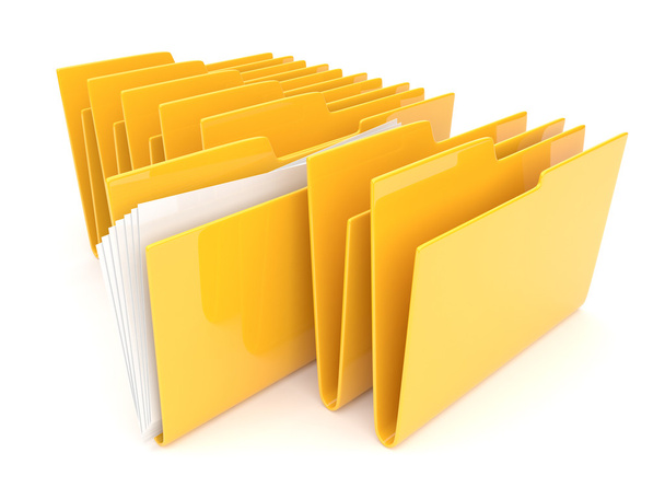 Folder. Directory. File 3D - Icon isolated - Valokuva, kuva