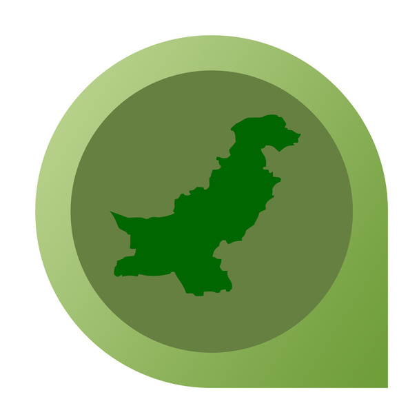 Eristetty Pakistanin kartta merkki pin
 - Valokuva, kuva
