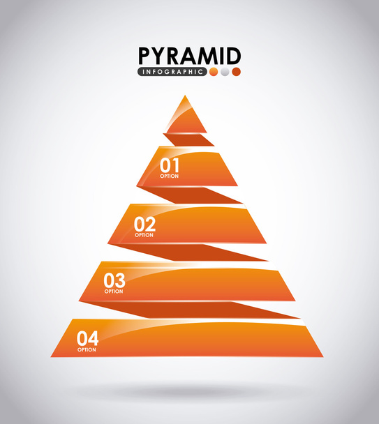 infographic πυραμίδα - Διάνυσμα, εικόνα