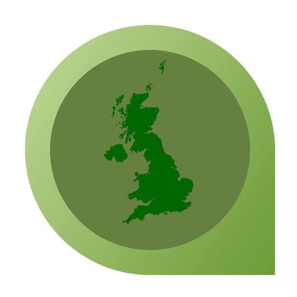Pin de marcador de mapa aislado del Reino Unido
 - Foto, Imagen