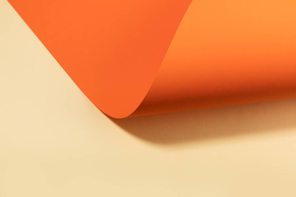 orange color paper background - Foto, afbeelding
