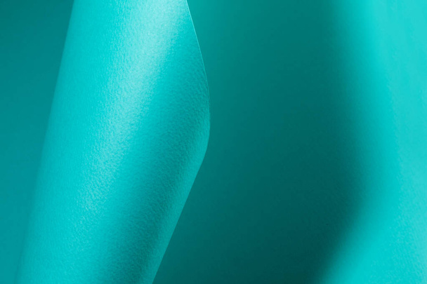 blue green color paper background - Фото, изображение