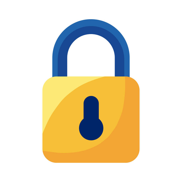 safe secure padlock icon isolated - Vector, imagen