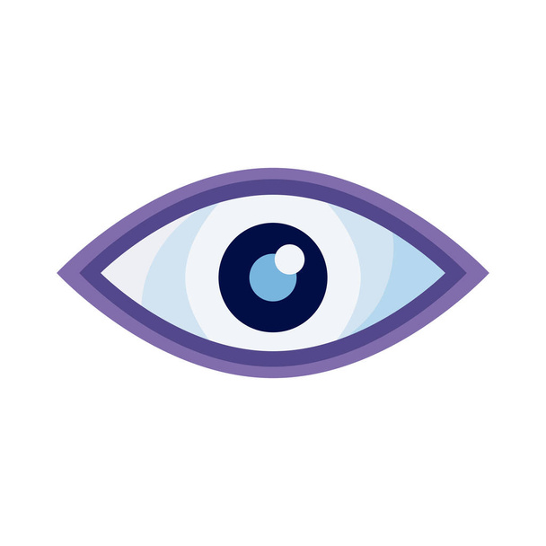 символ безопасности глаз изолированный значок - Вектор,изображение