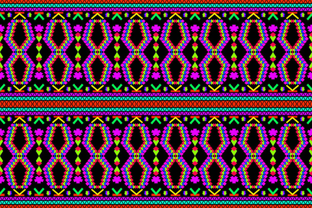 The decoration of colorful geometric shape form a pattern to be beautiful stripe,fashion art design - Fotó, kép