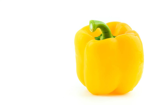 Sweet pepper, bell pepper yellow on white background - Foto, Bild