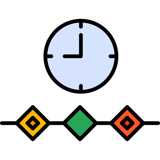 Timeline modern icon, vector illustration - Vektor, Bild