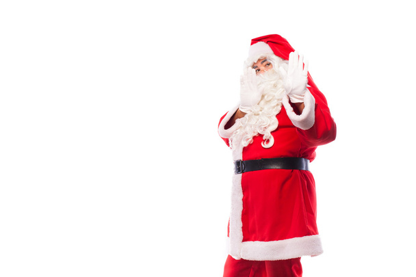 santa claus with on white, with copy space - 写真・画像