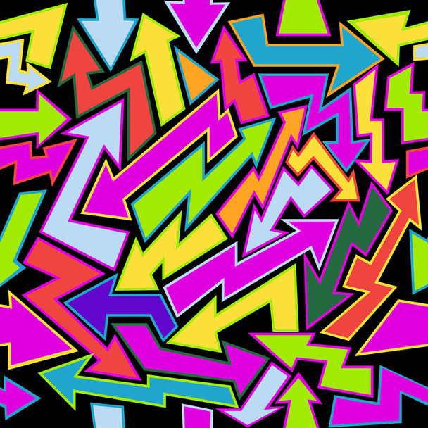 Colorfull pijlen naadloze achtergrond - Vector, afbeelding