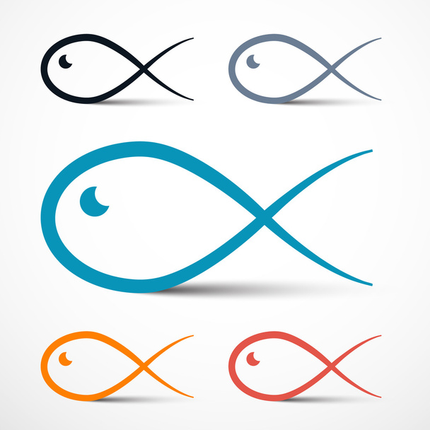 Набір простих символів риби
 - Вектор, зображення