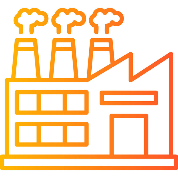 Factory modern icon, vector illustration - Vector, Image
