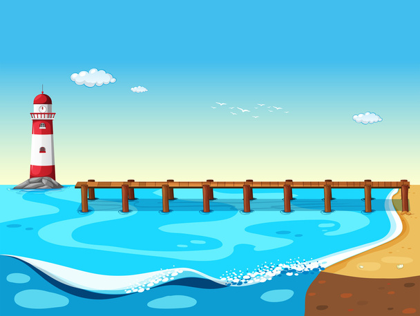 A lighthouse - Vector, Image
