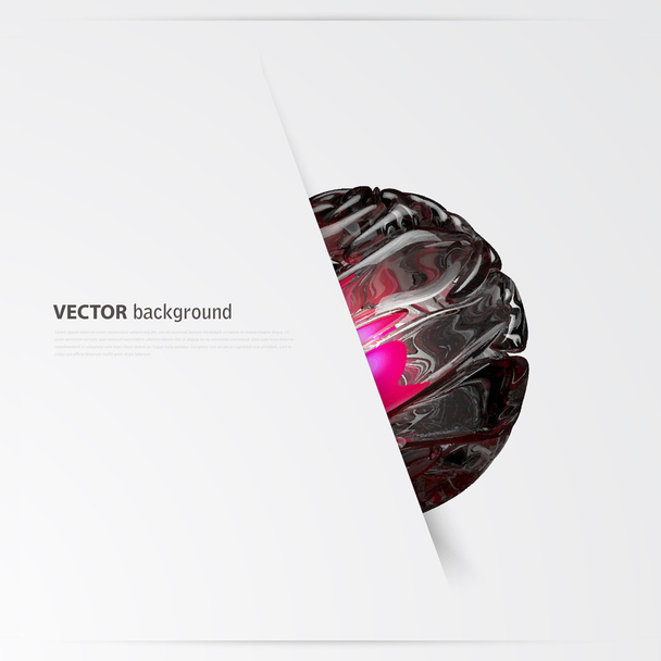 Vector Abstract 3d sphere background. - Wektor, obraz