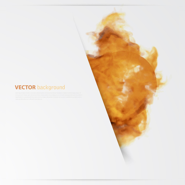 Vector fire. Floral Background with Smoke - Vecteur, image
