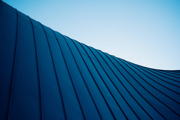 Abstract architecture curve detail. Modern facade. Geometry in architecture. Minimal aesthetics. - Foto, Bild