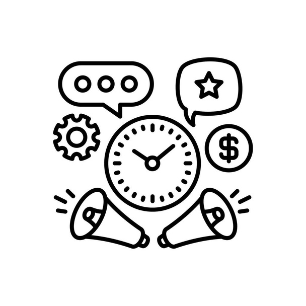 Campaigns Timing icon in vector. Logotype - Vector, Imagen