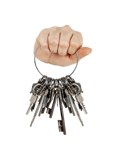 Fist with bunch of keys - Photo, Image