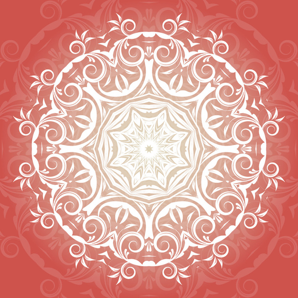 Floral kant achtergrond - Vector, afbeelding