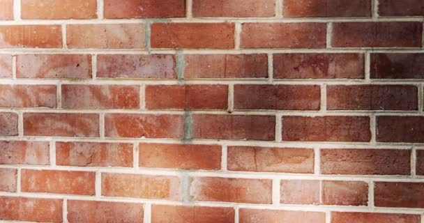 Abstract patterns ans textures - old cracked red bricks wall - Felvétel, videó